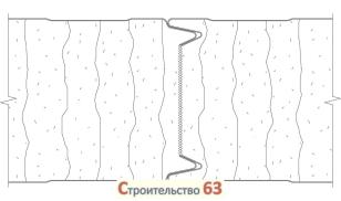 Стеновая трехслойная сэндвич-панель 50мм с видимым креплением Z-LOCK 50мм