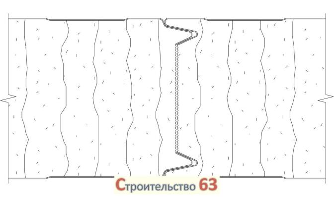 Стеновая трехслойная сэндвич-панель 50мм с видимым креплением Z-LOCK 50мм